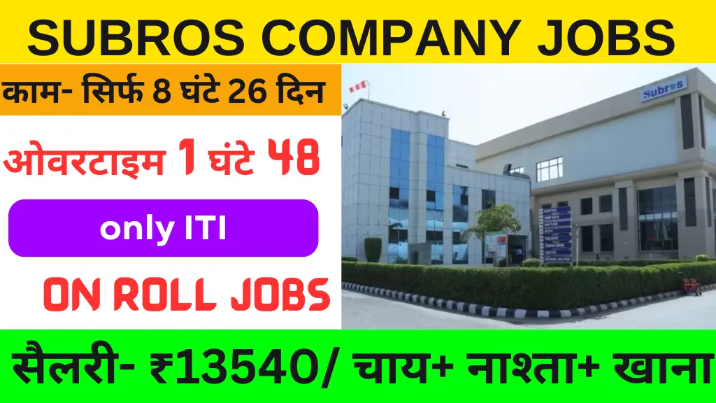 Subro company job Campus Placement 2024