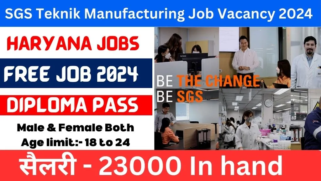 SGS Teknik Manufacturing Job Vacancy 2024