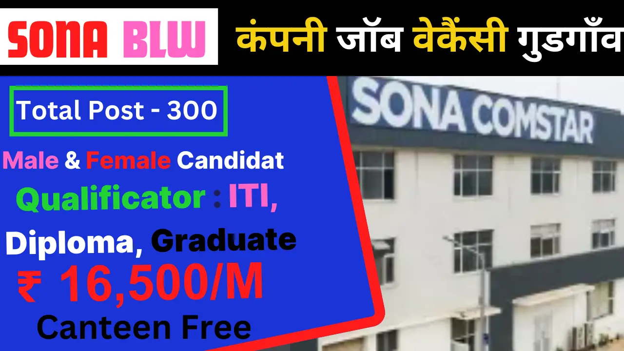 Sona BLW Job Recruitment in Gurgaon