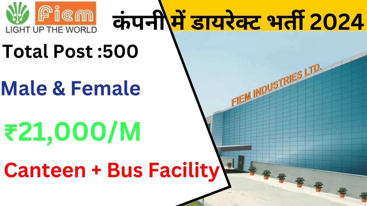 Fiem Industries Job Vacancy 2024