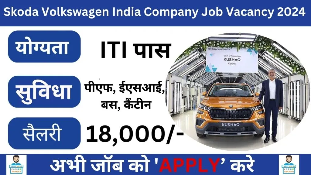 Skoda Volkswagen India Company Job Vacancy 2024